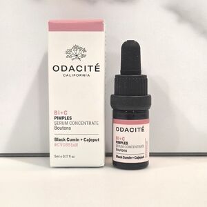 ODACITE Bl+C Pimples Serum Concentrate Black Cumin + Cajeput 5ml  NIB Retail $36